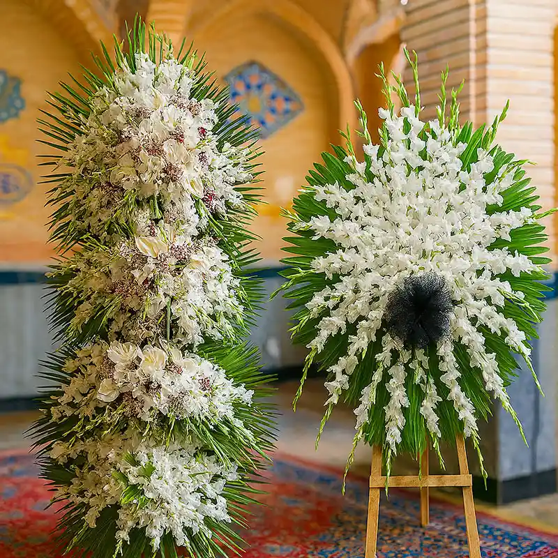 تصویر راهنمای ارسال تاج گل برای مسجد