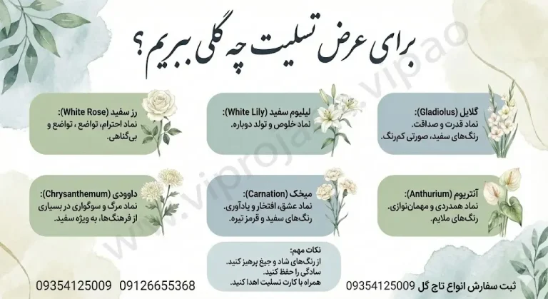 برای عرض تسلیت چه گلی بفرستیم