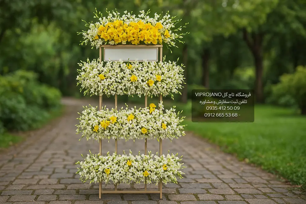 تصویر تاج گل 4 طبقه مدرن