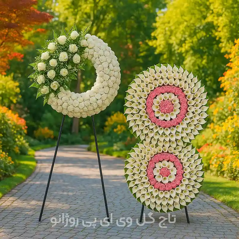 تاج گل ترحیم طبیعی یا مصنوعی؟ کدام انتخاب بهتری است؟