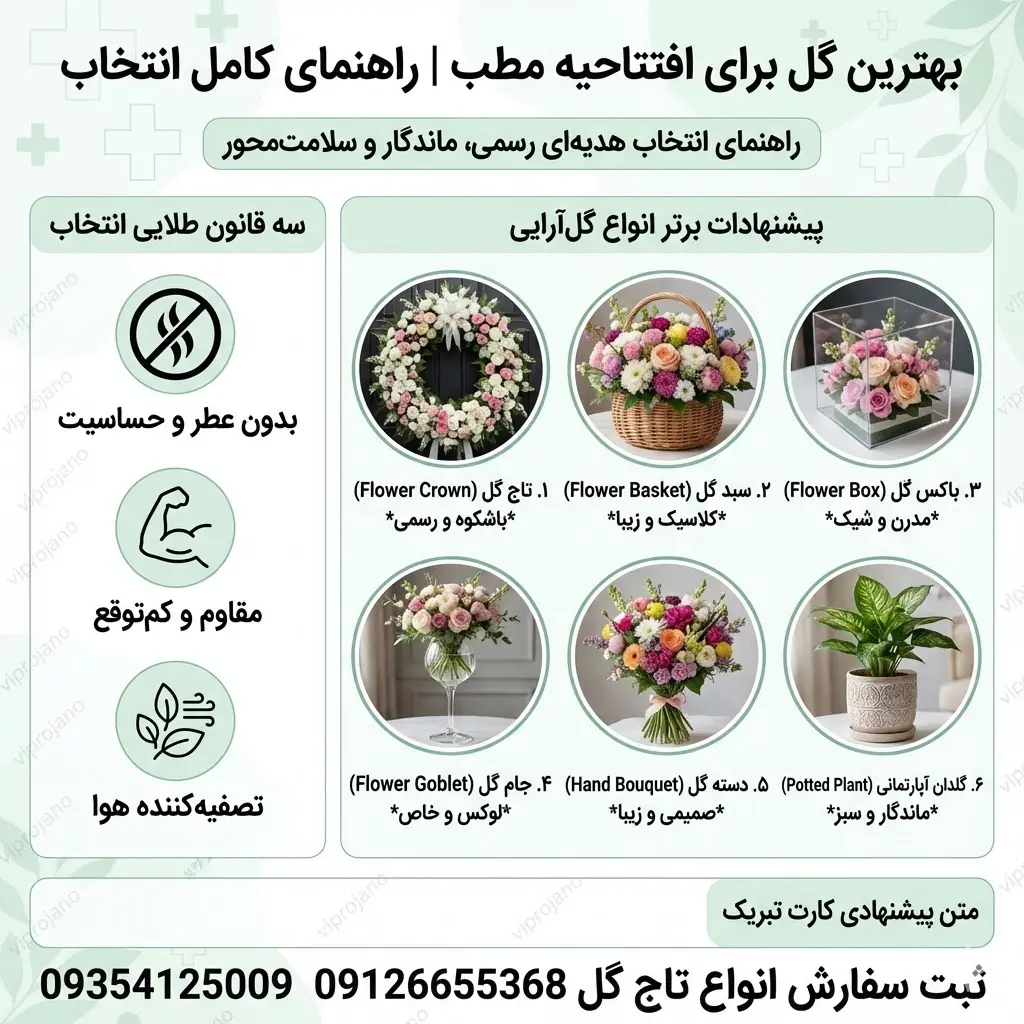 گل برای افتتاحيه مطب