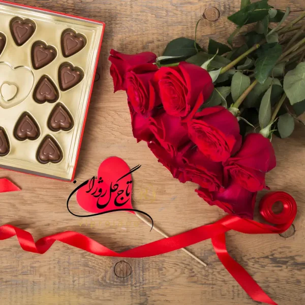 باکس گل ولنتاین لاکچری