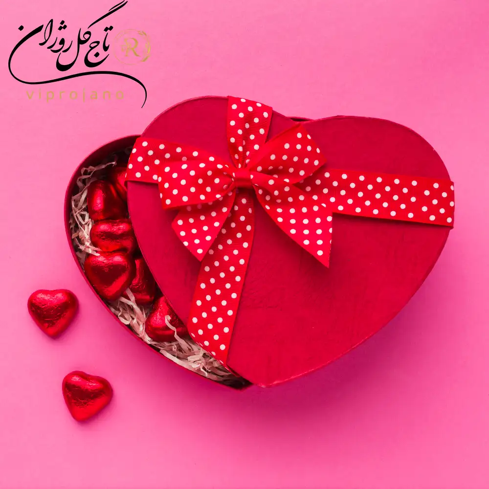 باکس گل روبانی برای ولنتاین
