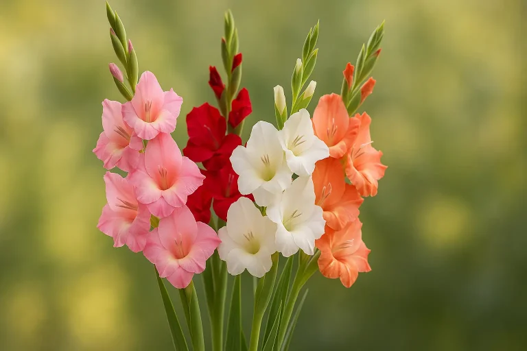 a group of colorful flowers