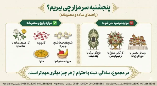 برای پنجشنبه سر مزار چی ببریم؟