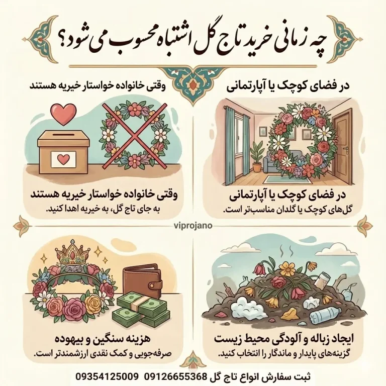 چه زمانی تاج گل نخریم
