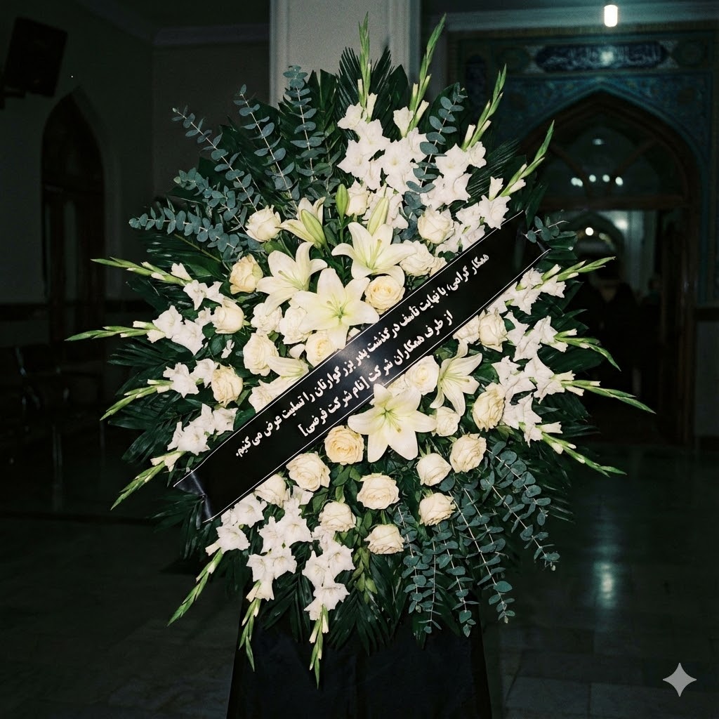 تاج گل برای همکار