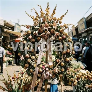 تاج گل ترحیم در گرما