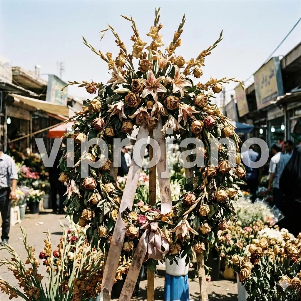 تاج گل ترحیم در گرما
